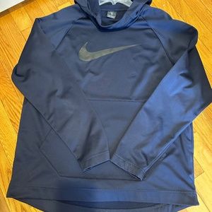 NIKE Mens Therma Pullover Navy Size L